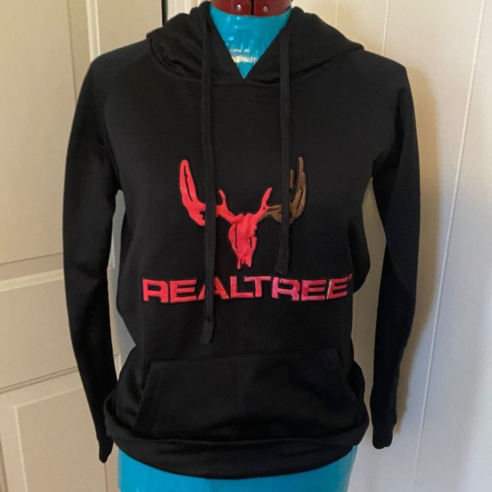 Realtree Pink Multicolor Camo Hoodie Women Size M